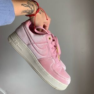 Velvet Air Force 1s